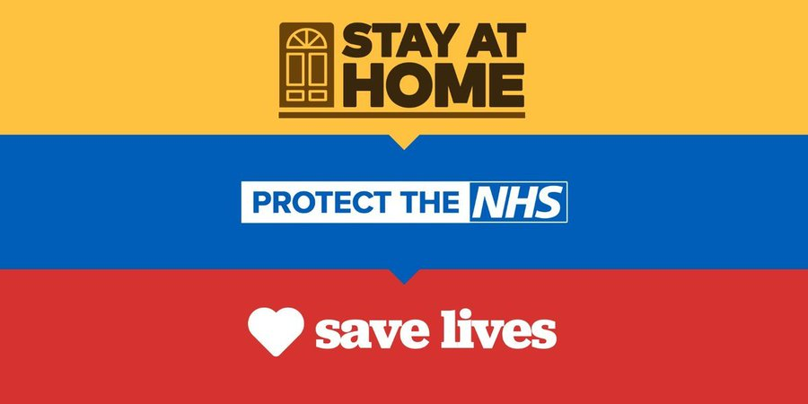 Stay at home, Protect the NHS, Save lives