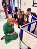 Lord Lieutenant Lady Dannatt MBE with the children - Credit Kate Morfoot